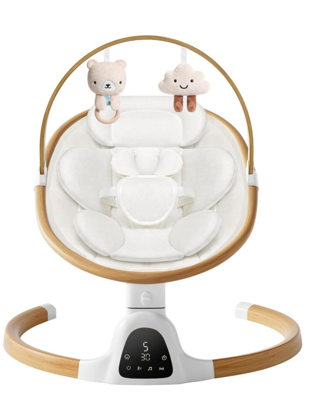 NEW  Bluetooth Electric Baby Newborn Musical Portable Travel Infant Swing Music